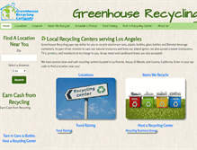 Tablet Screenshot of greenhouserecycling.com